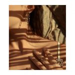 Brinco Argola e elos em ouro amarelo 18k