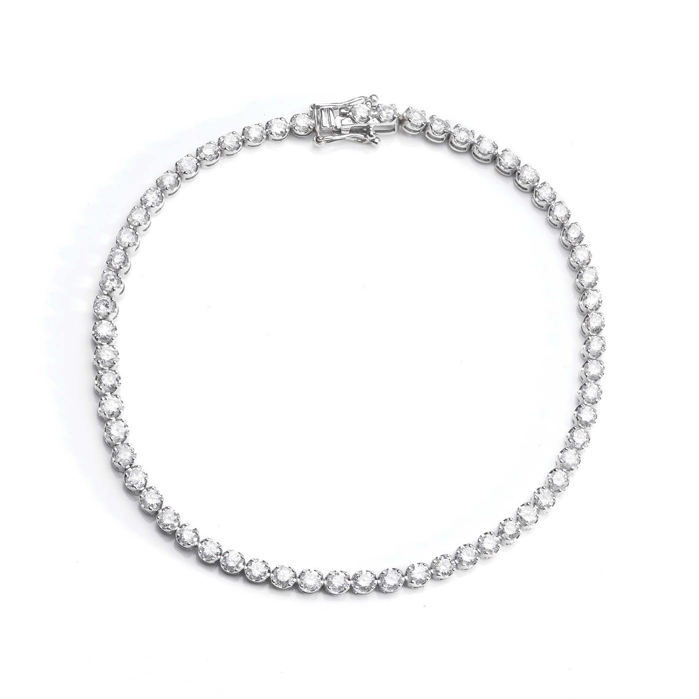 Pulseira de diamantes em Ouro Branco