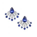Brinco de Safiras e Diamantes