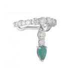 Piercing de Esmeraldas e Diamantes